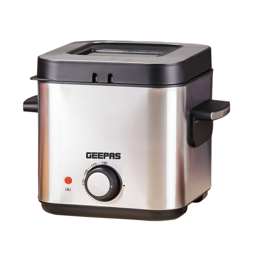 Geepas 1.5L Deep Fat Fryer with Viewing Window, 900W