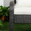 Chaise Adirondack en rotin Neatha