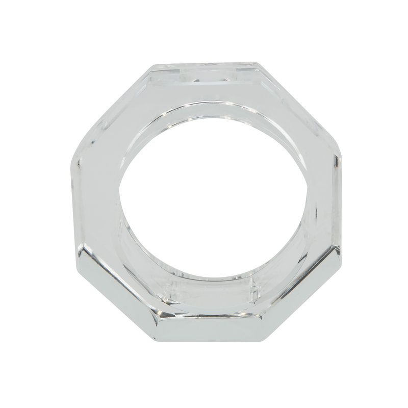 Cielo Collection Crystal Glass Napkin Ring