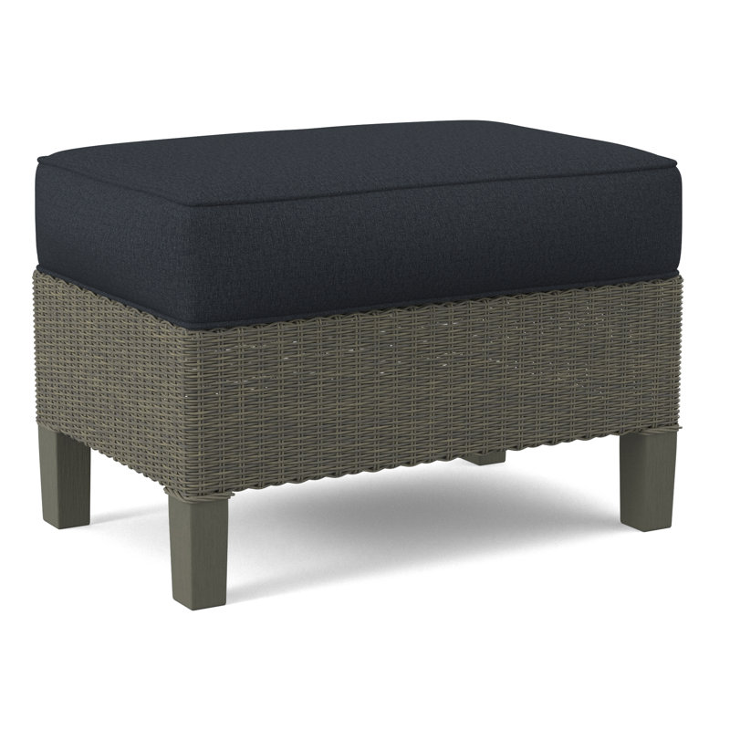 Gibraltar Ottoman, Greystone, Beige Performance Fabric; 0851-73