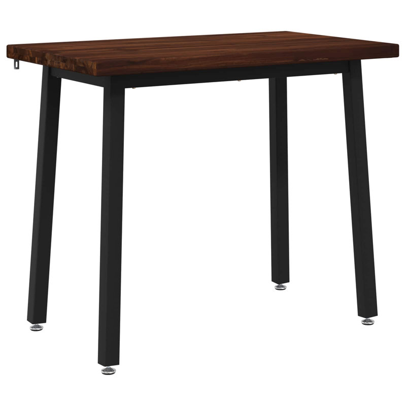  Dining Table Adjustable Solid Acacia Wood Modern Indoor Rectangular