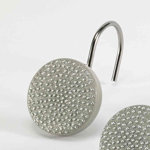 Dotted Circles Bath Shower Curtain Hooks