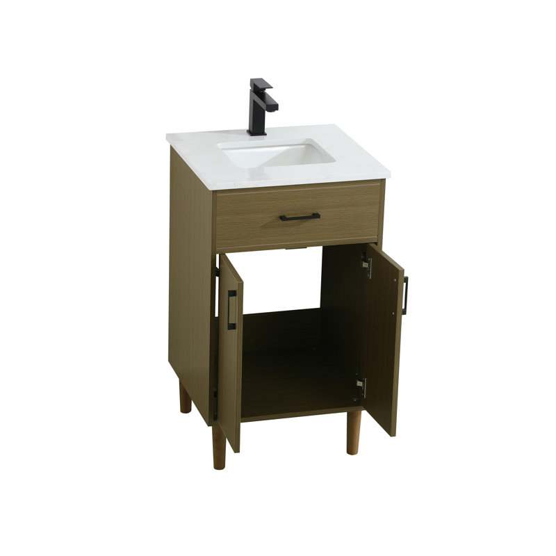 Chandler 20 inch Single Bathroom Vanity, Chestnut Brown