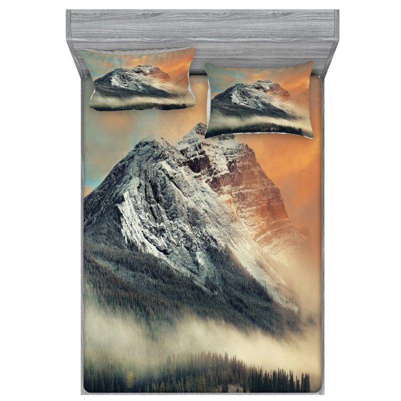 Microfiber Sheet Set, Queen Sheet Set with Fitted Sheet
