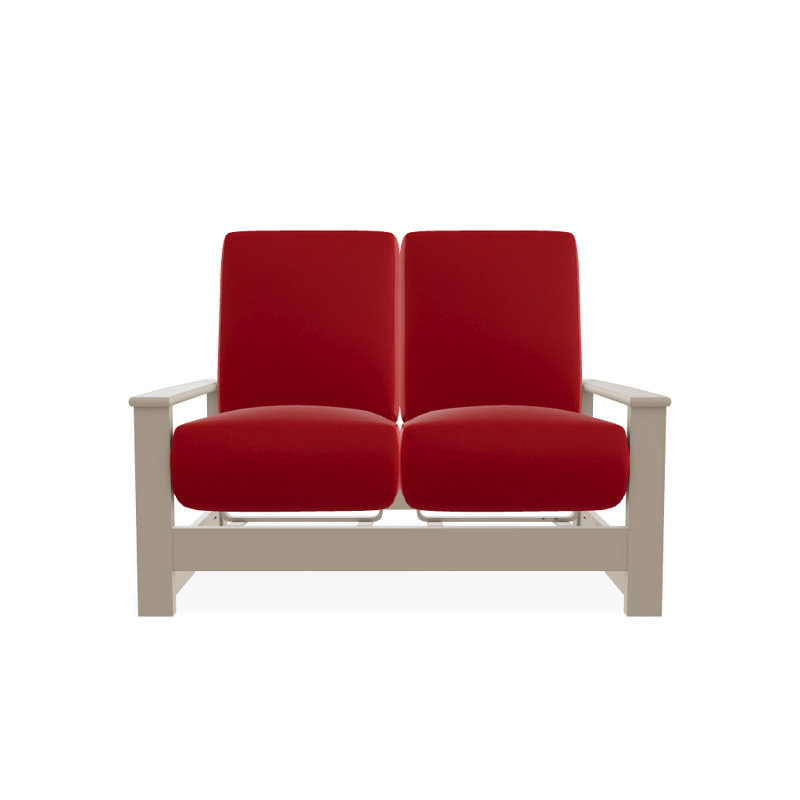 Leeward 56.5'' Wide Loveseat with Cushions, Desert, Red 1A
