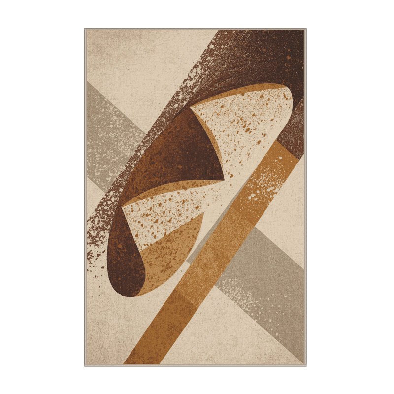 Tapis beige moelleux moelleux et moelleux en pain beige, 8 x 10