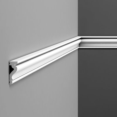 2.38'' H x 90'' W x 0.88'' D Plastic Chair Rail