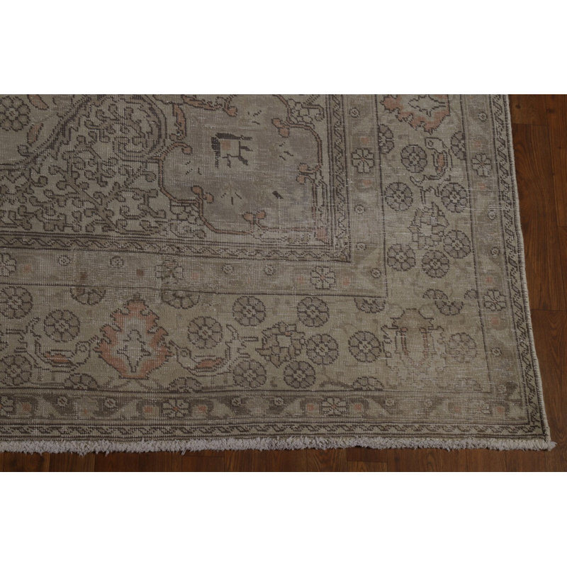 Tapis traditionnel rétro en laine 10 x 13