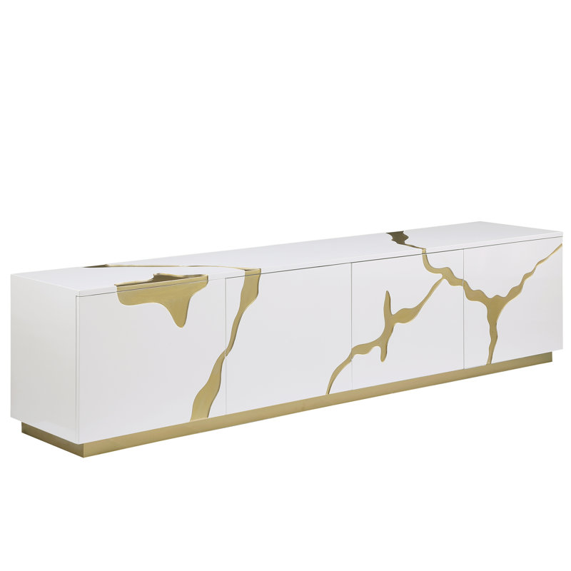 Rahshon Tv Stand for TVs up to 88", White