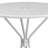 Chanea 35.25" Round Indoor-Outdoor Steel Patio Table-Umbrella Hole-Restaurant Seating-435925924