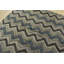 Tapis gris en laine noué à la main de conception unique 8 pi 2 po x 10 pi 1 po Putra