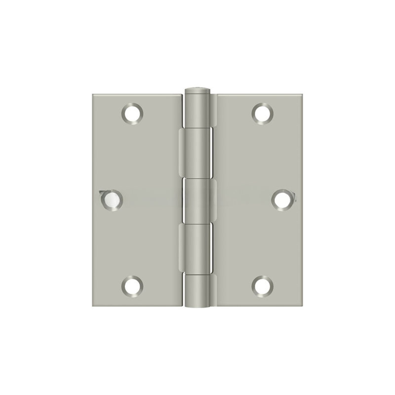 Steel Hinge, Brushed Nickel