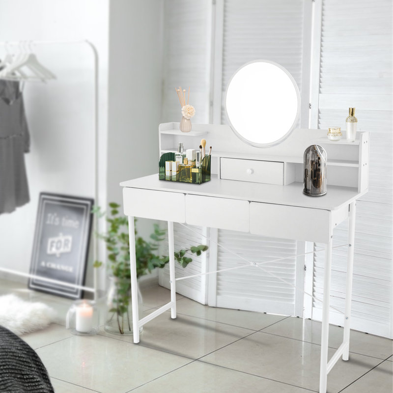 Nyziah 39.4" W Vanity With Mirror