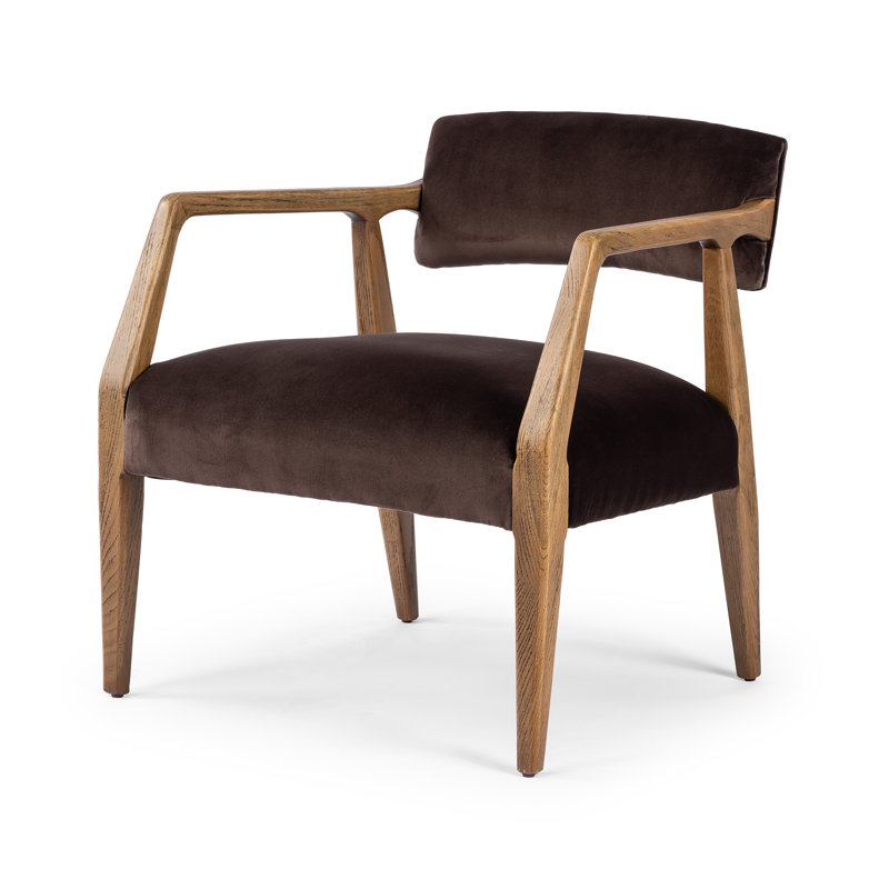 Tyler 22" Armchair, Surrey Cocoa Performance Velvet