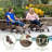 Outdoor Adirondack Chair With Ottoman