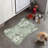 Rustic Sage Blooms - 1 Piece Bone Shape Feeding Mat