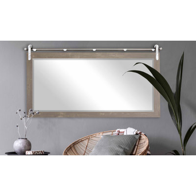 Kyntrell Solid Wood Flat Wall Mirror