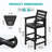 Wolak HDPE Outdoor Tall  Adirondack Chair With Table-461460487
