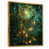 Toile avec cadre flottant or