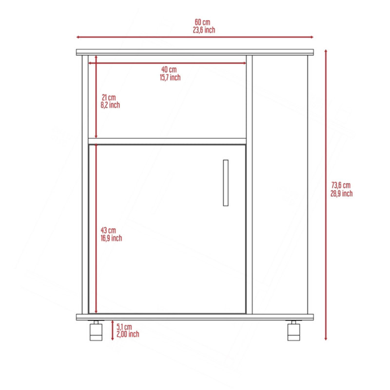 Armoire pour micro-ondes Clayton