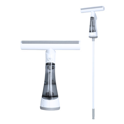 Extendable Electric Window Squeegee Cleaner with Vacuum Suction