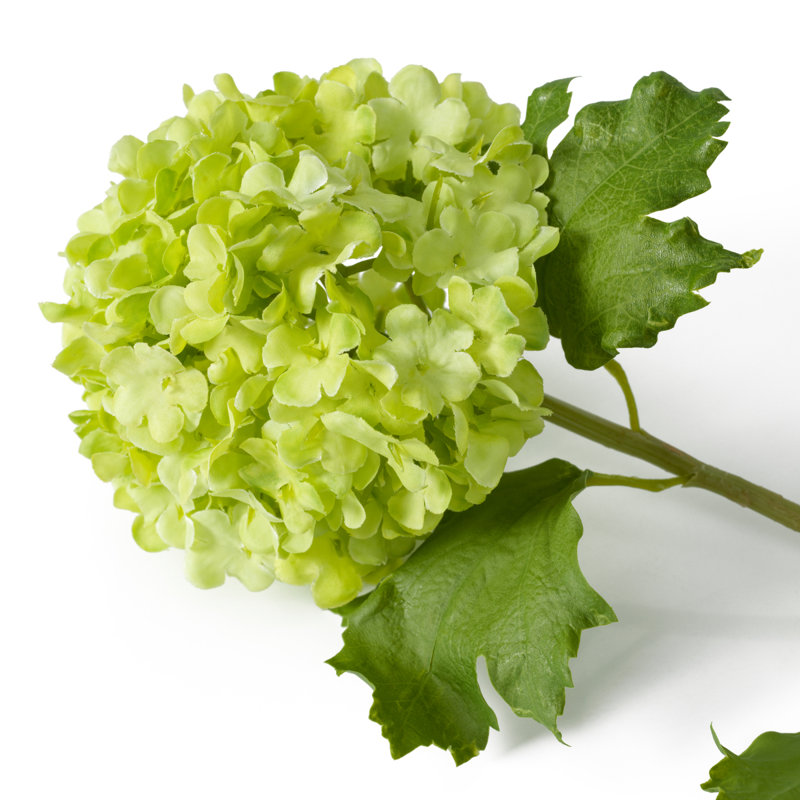 Faux Floral Arrangement in Vase, Green