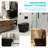 Square Smart Toilet with Built-In Tank & Pump, Foot Sensor Auto Flush, Heated Bidet Seat, Remote Control, Black-125004197