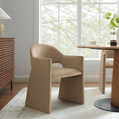 Talia Performance Velvet Dining Armchair