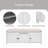 Linen Blend Upholstered Storage Bench-498423902