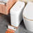 JOYBOS White Bag Lid Trash Can