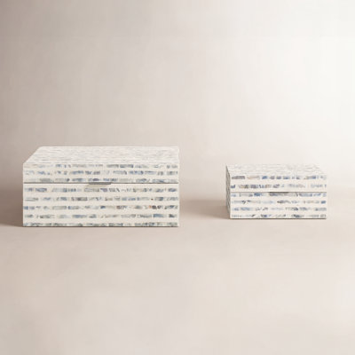 Mother of Pearl Linear Mosaic Box Set