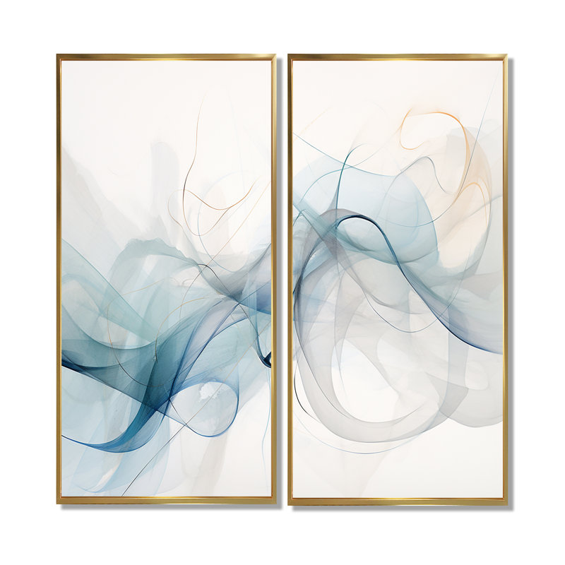 Connla - impressions sur toile blanches, 40" H x 40" W, Impression encadrée flottante, Gold