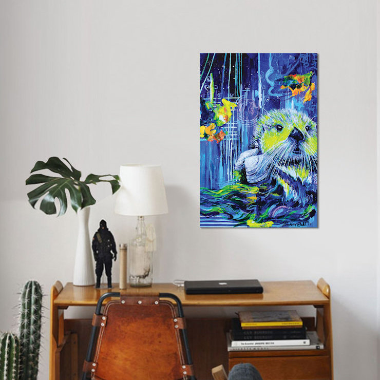 « henry », impression sur toile, H 18 po x l 12 po x P 1,5 po, Pas de tapis, Toile tendue