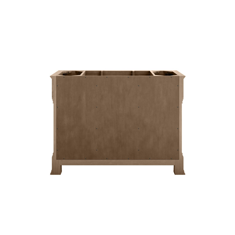 Brookfield 48'' W Single Vanity, Eternal Jasmine Pearl, Pecan, Widespread