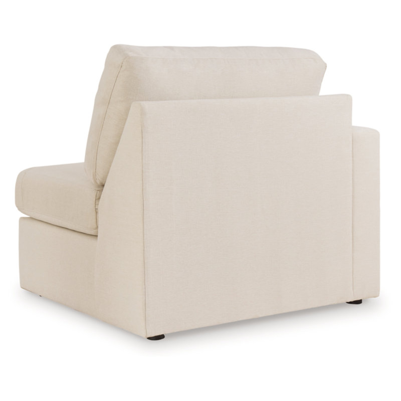 Canapé modulaire 6 pièces avec méridienne Chobanyan, Face à la droite, H 36 po x l 140 po x P 107 po, Polyester beige