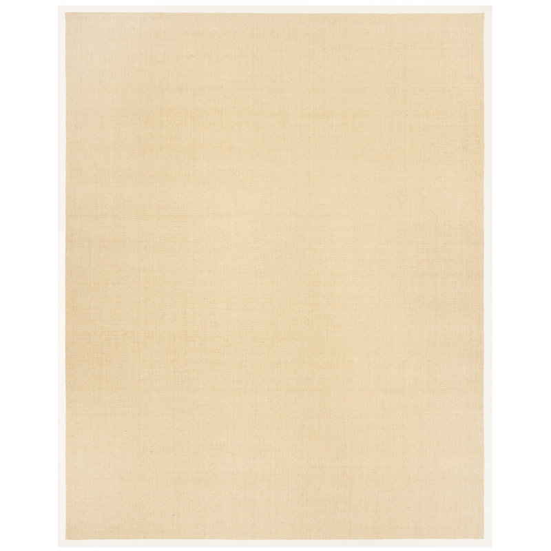 Nazli Natural Fiber Sisal With Latex Solid Color Rug, Rectangle 2'6" x 4'