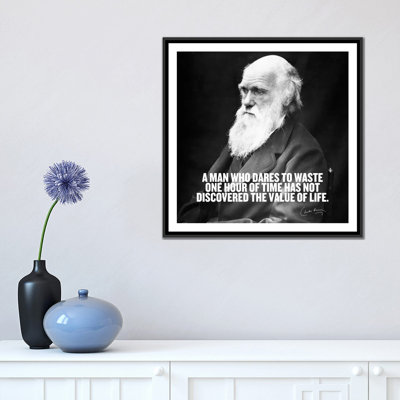 Citation de Charles Darwin, impression sur toile