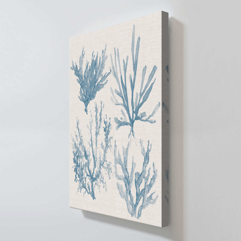 "Sea Coral Collection I" par Carol Robinson, reproduction sur toile, H 36 po x l 60 po x P 1,5 po