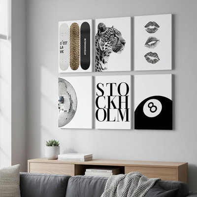 6 Piece Wrapped Canvas Print