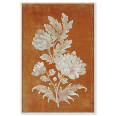 «Chrysanthemum II», reproduction d'art sur toile encadrée par Art Remedy, cadre argenté, 24 x 36