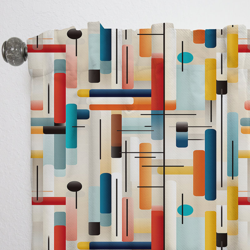 Rideaux modernes Contemporary Rideaux II - Rideau obscurcissant en velours - 1 panneau, L 52 po x L 84 po