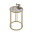 Maribeth Glass Top Frame End Table