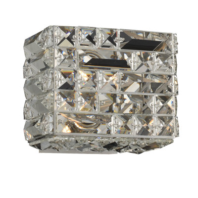 Marazzi 1 LT Polished Nickel/Clear Bath Wall Sconce Allegri