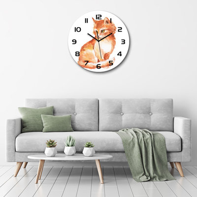 Johniah Glass Wall Clock