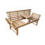 Banc de patio / table d'extérieur en bois d'acacia