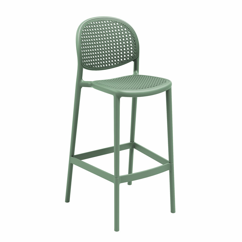 Tabouret de bar intérieur et extérieur Joss - ensemble de 4, Vert