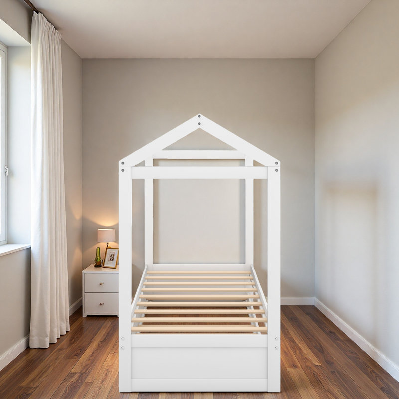 Lit maison avec lit gigogne, peut être décoré