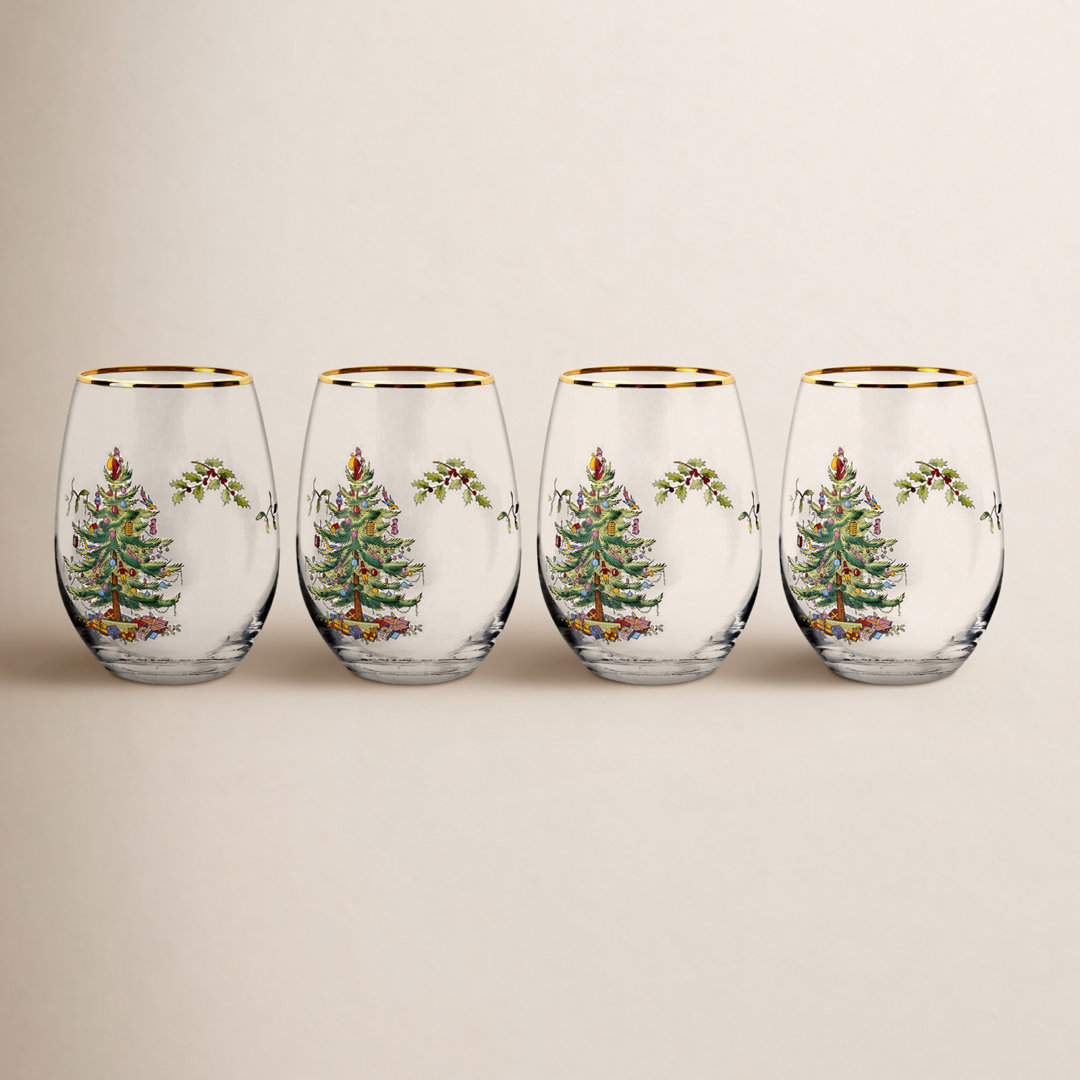 Viski Meridian Lowball Glasses, Premium Crystal Clear Vintage Drinking Tumblers for Whiskey, Scotch (Set of 2) Viski