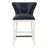 Upholstered Counter Stool with Solid Wood Frame