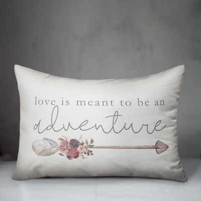 Love is Meant to be an Adventure Rectangular Pillow